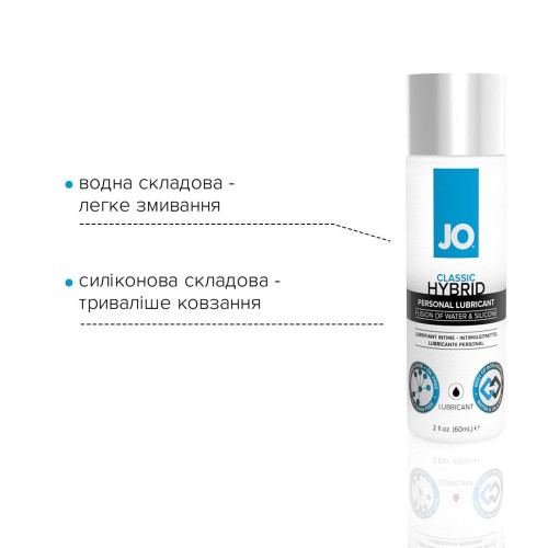 Лубрикант на комбинированной основе System JO CLASSIC HYBRID 60 мл