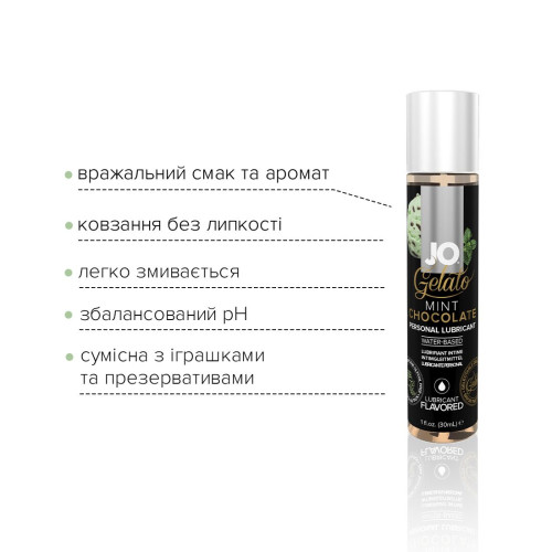 Лубрикант на водной основе System JO GELATO MINT CHOCOLATE 30 мл
