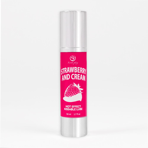 Оральный массажный лубрикант Secret Play Strawberry & Cream, 50 мл