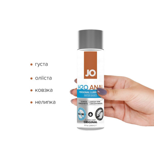 Лубрикант на водній основі System JO ANAL H2O ORIGINAL 240 мл