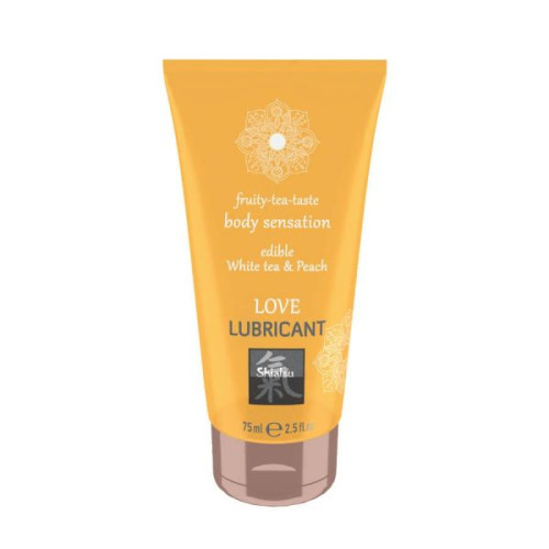 Їстівний лубрикант Hot SHIATSU Love Білий чай та Персик 75 мл