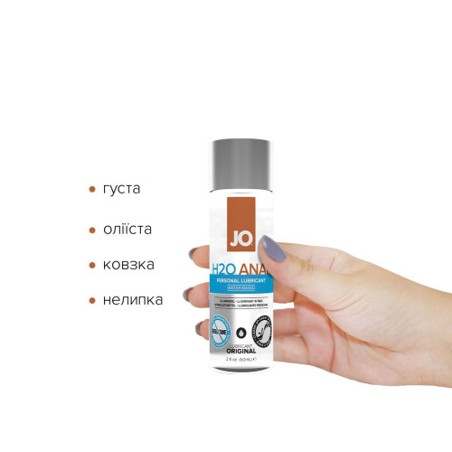 Лубрикант на водній основі System JO ANAL H2O ORIGINAL 60 мл