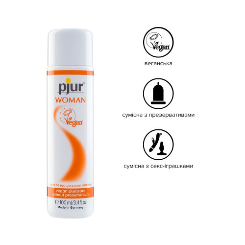 Лубрикант на водній основі Pjur Woman Vegan 100 мл