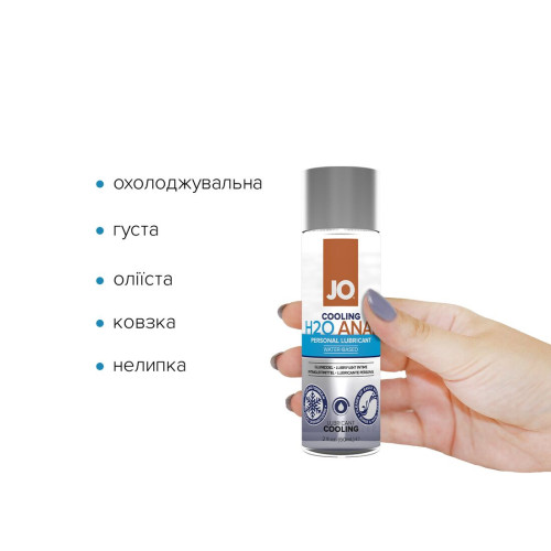 Лубрикант на водній основі System JO ANAL H2O COOLING 60 мл