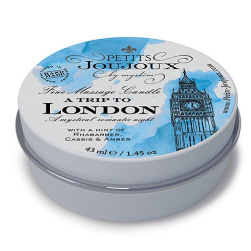 Массажная свечa Petits Joujoux London Rhubarb Cassis and Ambra с афродизиаками 43 мл