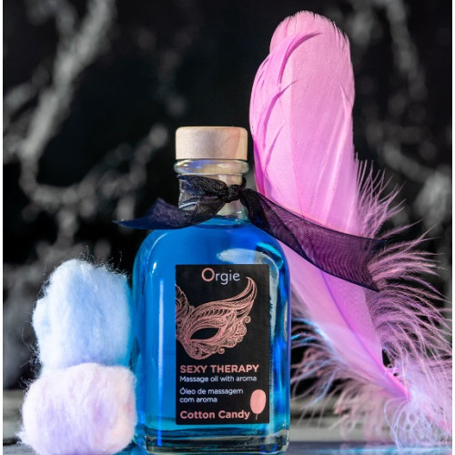 Набор Orgie съедобное массажное масло и перо САХАРНАЯ ВАТА 150 мл
