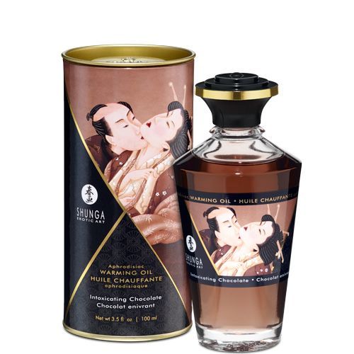 Разогревающее масло Shunga Aphrodisiac Warming Oil Intoxicating Chocolate 100 мл