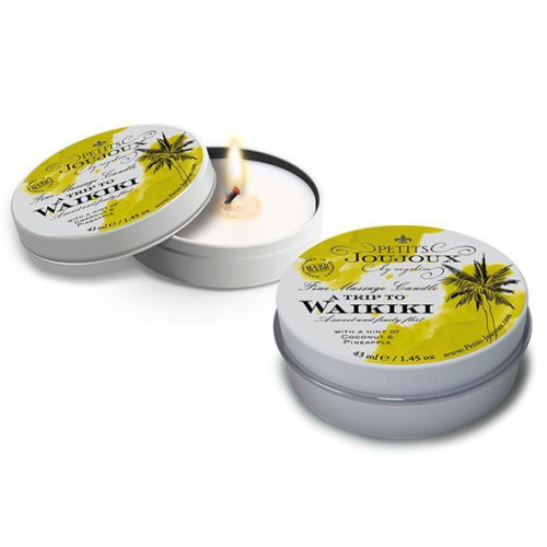 Массажная свечa Petits Joujoux Waikiki Beach Coconut and Pineapple с афродизиаками 43 мл
