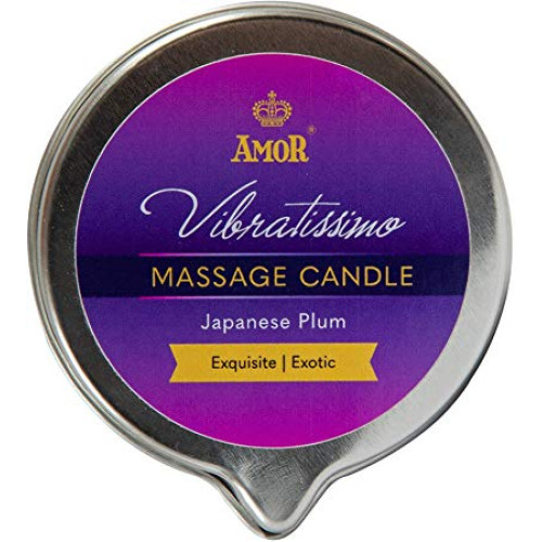 Масажна свічка Amor Vibratissimo Japanese Plum, 100 мл
