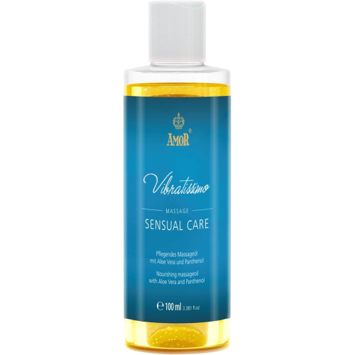 Масажне масло Vibratissimo Sensual Care з алое вера та пантенолом 100 мл