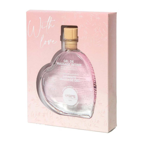Масажна олія EXSENS With Love Cotton Candy 50мл розігріваюча, без цукру, їстівна