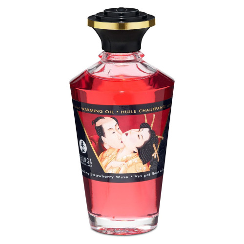 Разогревающее масло Shunga Aphrodisiac Warming Oil Sparkling Strawberry Wine 100 мл