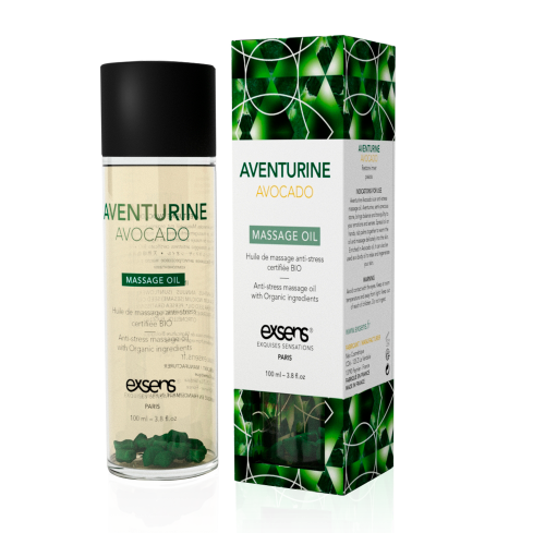 Массажное масло EXSENS Aventurine Avocado анти-стресс с авантюрином 100мл