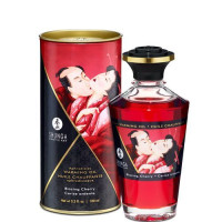 Олія Shunga Aphrodisiac Warming Oil Blazing Cherry 100 мл