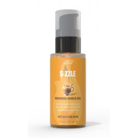 Согревающий массажный гель Sensuva Sizzle Lips Butter Rum (59 мл), без сахара, съедобный