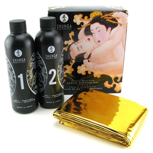 Гель для NURU масажу Shunga Oriental Body-to-Body Melon Mango 2 x 225 мл