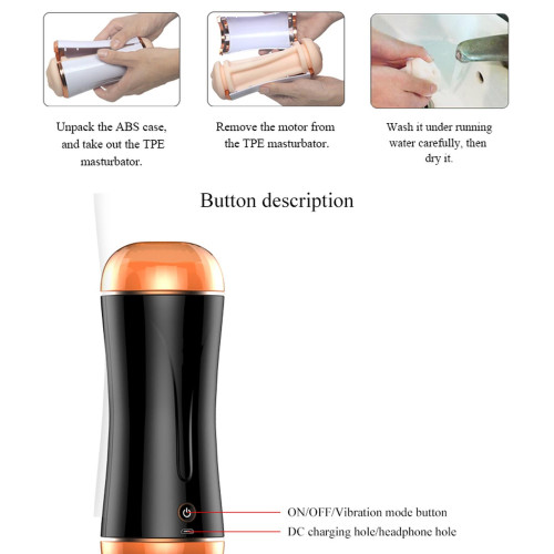 Мастурбатор B - Series Fox Vibrating Mouth And Vagina Masturbator
