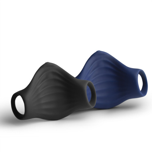 Мастурбатор Rocks Off Palm Black, петли для пальцев, 10 режимов