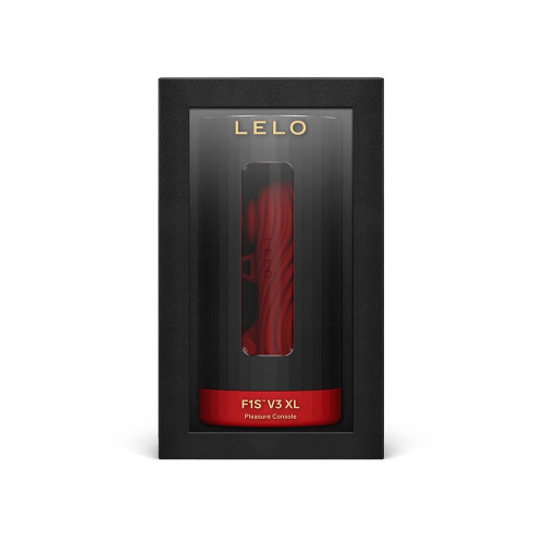 Смарт-мастурбатор LELO F1S V3 XL Red, збільшений, 2 мотори, 8 режимів, стимуляція звуковими хвилями