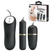 Виброяйцо с вибропулей Pretty Love Electric Stimulation Double Vibro-Bullets Black