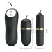Виброяйцо с вибропулей Pretty Love Electric Stimulation Double Vibro-Bullets Black