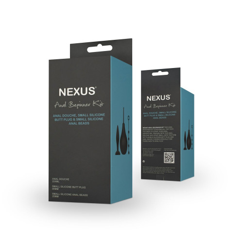Набор новичка для анальной стимуляции Nexus ANAL BEGINNER KIT, спринцовка, анальные бусы и пробка