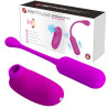 Виброяйцо с клиторальным стимулятором Pretty Love Curupira Multifunctional 2 in 1 Purple