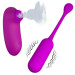 Виброяйцо с клиторальным стимулятором Pretty Love Curupira Multifunctional 2 in 1 Purple
