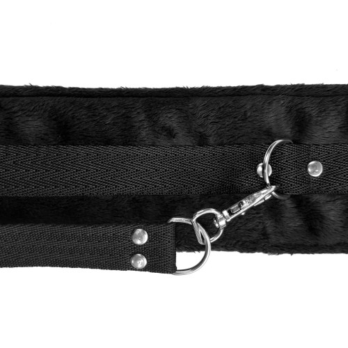 Набор ошейник с поводком и маска Art of Sex Soft Touch Light Черный