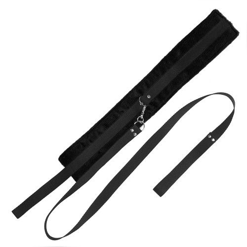 Набор ошейник с поводком и маска Art of Sex Soft Touch Light Черный