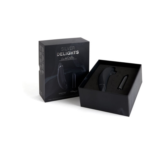 Преміальний подарунковий набір Silver Delights Collection: Womanizer Premium та We-Vibe Tango