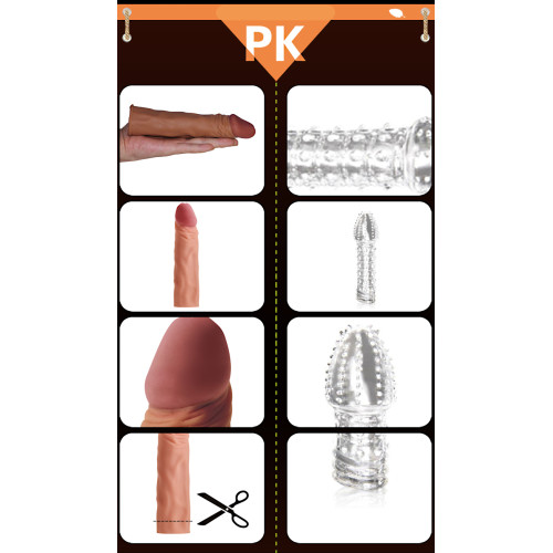 Насадка на член LoveToy Pleasure X-Tender Add 2 Телесная 157