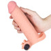 Удлиняющая насадка на пенис LoveToy Pleasure Extender Sleeve Vibro Телесная 054