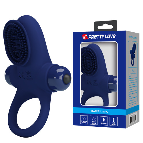 Эрекционное кольцо Pretty Love Vibrant Penis Ring II Blue