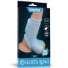 Насадка на член LoveToy Vibrating Drip Knights Ring With Scrotum Sleeve Blue