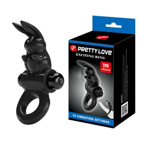 Эрекционное кольцо Pretty Love Exciting Ring Black