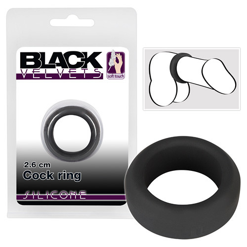 Эрекционное кольцо Black Velvets Cock Ring, 2,6 см