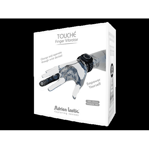 Вибратор на палец Adrien Lastic Touche L для глубокой стимуляции с пультом управления на руке