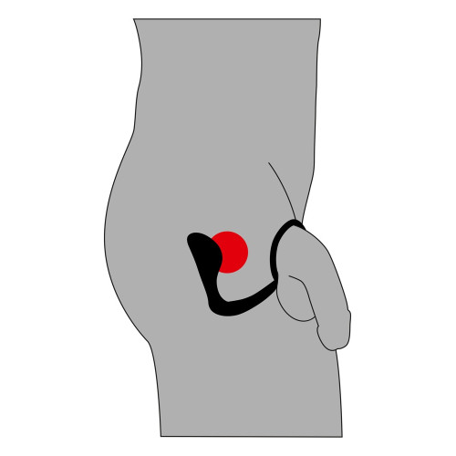 Эрекционное кольцо Black Velvets Ring & Plug Черное