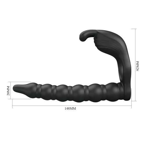 Кільце-насадка для подвійного проникнення Pretty Love Blackney Vibrating Enhacer Black