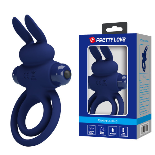 Эрекционное кольцо Pretty Love Vibrant Penis Ring III Blue