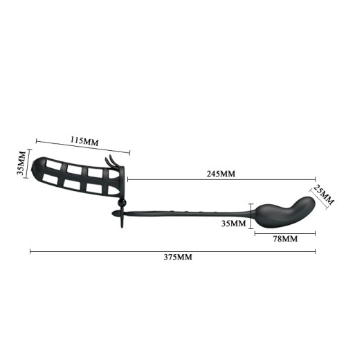 Насадка на член Pretty Love Hercules Penis Sheath Черная BI0556