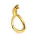 Эрекционное кольцо с головой кобры Master Series: Cobra King Golden Cock Ring