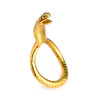 Эрекционное кольцо с головой кобры Master Series: Cobra King Golden Cock Ring