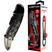 Насадка на член Pretty Love Cecelia Vibrating Penis Sleeve Black