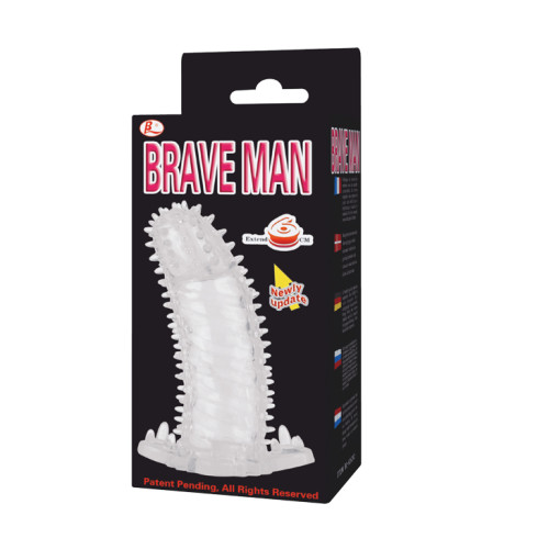 Насадка LyBaile Penis sleeve Crystal Прозора