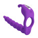Кольцо-насадка для двойного проникновения Pretty Love Blackney Vibrating Enhacer Purple