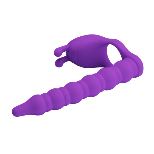 Кольцо-насадка для двойного проникновения Pretty Love Blackney Vibrating Enhacer Purple