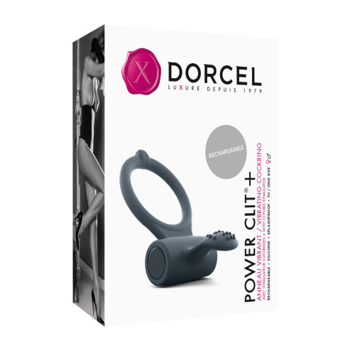 Ерекційне кільце Marc Dorcel Power Clit Plus Чорне
