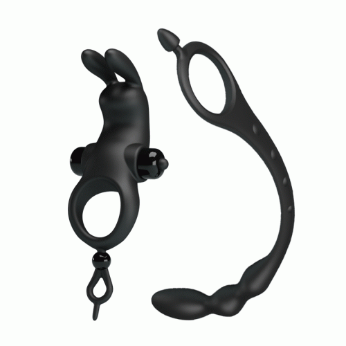 Насадка на член Pretty Love Vibration Penis Sleeve V Черная